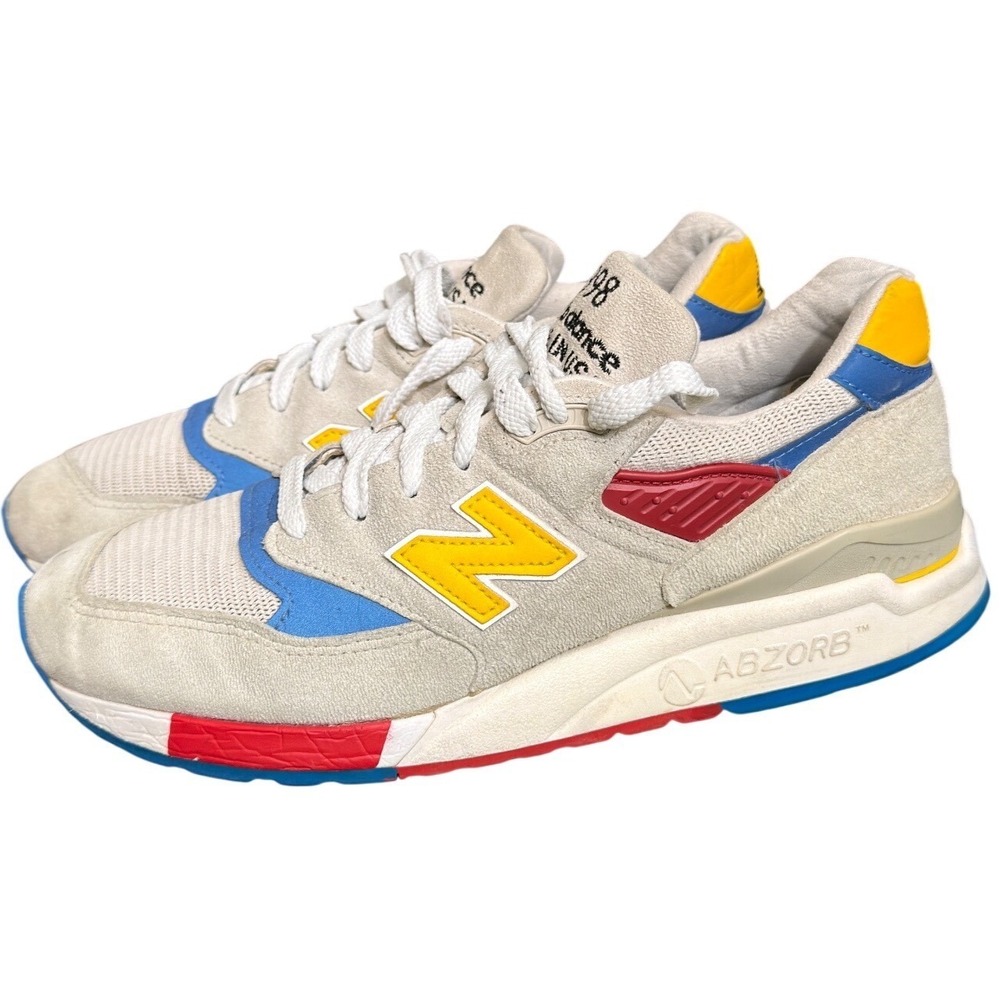 New Balance x J Crew 998 Made in US Beach Ball Mens 9.5 Running Shoes w/ Flaws
